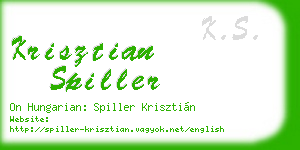 krisztian spiller business card